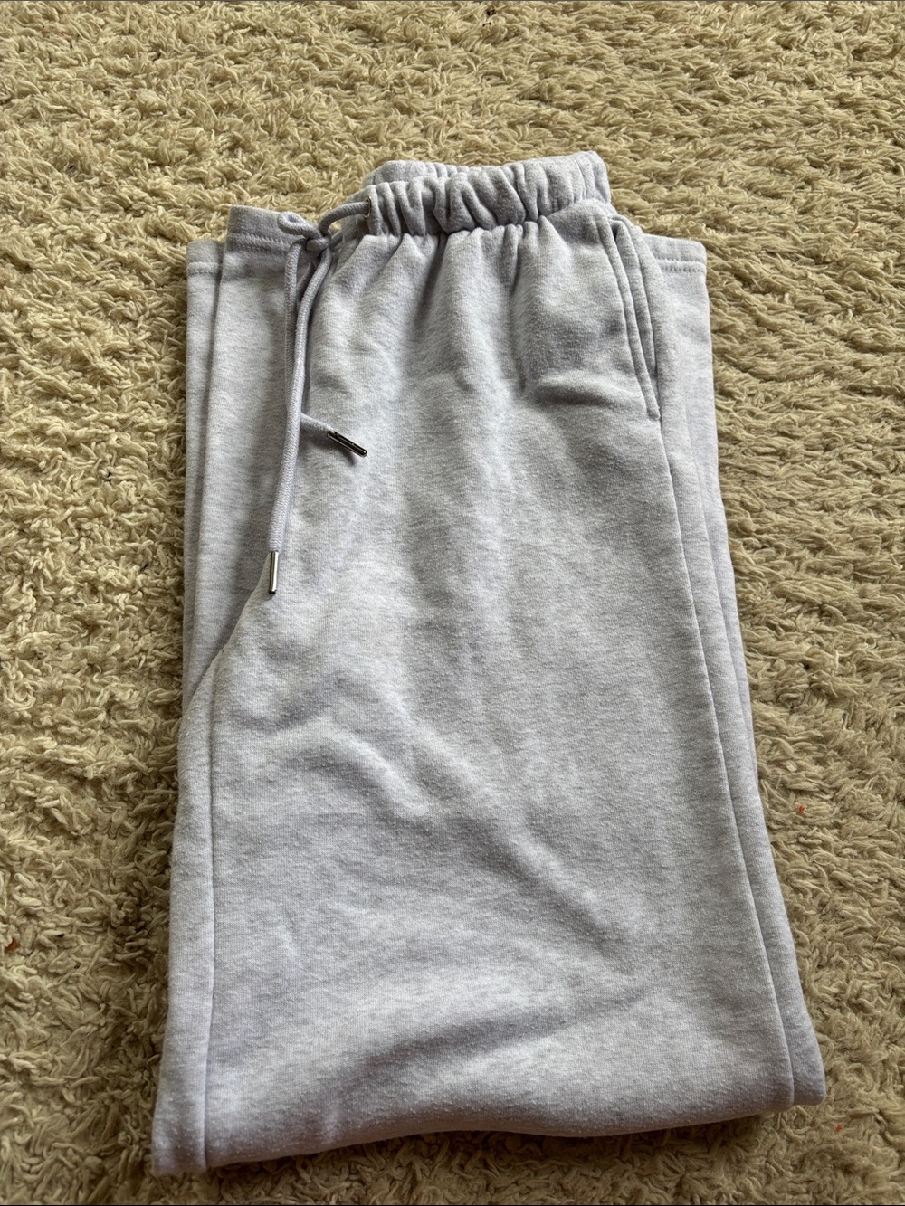 Light Gray Drawstring Sweatpants